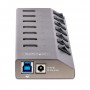 StarTech.com Hub USB-C Autoalimentato a 7 Porte con Interruttori Individuali - Multipresa USB 3.0 5Gbps per Notebook e PC Deskto