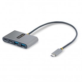 StarTech.com Hub USB-C a 4 porte con 100W Power Delivery Pass-Through - Adattatore USB C a 2x USB-A + 2x USB-C - USB 3.0 5Gbps -