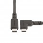 StarTech.com Cavo USB-C angolare robusto da 1 m, USB 3.2 Gen 2 (10 Gbps), cavo di trasferimento dati USB type-C ad angolo retto,