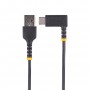 StarTech.com Cavo da USB-A a USB-C a 90° da 30cm - Cavetto di Ricarica Veloce USB Tipo C per uso intensivo - Cavo Dati da USB 2