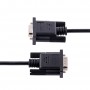StarTech.com Cavo Seriale Null Modem RS232 da 3 m - Cavo Seriale Crossover con Schermatura in Alluminio - Cavo COM Connettore DB