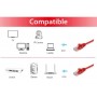 Equip 625424 cavo di rete Rosso 5 m Cat6 U/UTP (UTP)