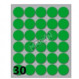 CONF 10 BUSTE ETICH 7 VERDE  DIAM22