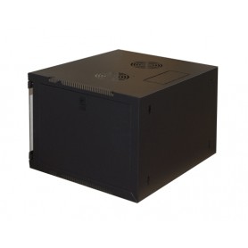 LINK ARMADIO RACK 19" 4U LINK SERIE LIGHT COLORE NERO CON PORTA VETRO (AxPxL) MM 240X400X530 RIPIANO