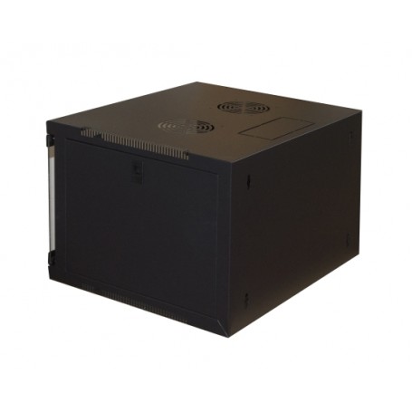 LINK ARMADIO RACK 19" 4U LINK SERIE LIGHT COLORE NERO CON PORTA VETRO (AxPxL) MM 240X400X530 RIPIANO