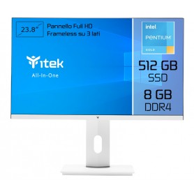 itek ITPCOAW24G68G5S All-in-One PC Intel® Pentium® Gold G6405 60,5 cm (23.8") 1920 x 1080 Pixel PC All-in-one 8 GB DDR4-SDRAM 
