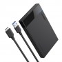 Ugreen 30848 contenitore di unità di archiviazione Box esterno HDD/SSD Nero 2.5"