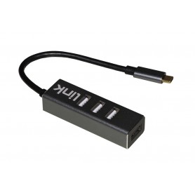 LINK HUB USB-C CON 4 PORTE USB 2.0