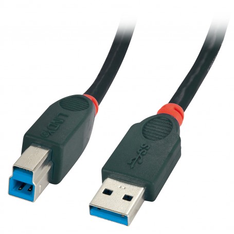 Lindy 41814 cavo USB USB 3.2 Gen 1 (3.1 Gen 1) 5 m USB A USB B Nero