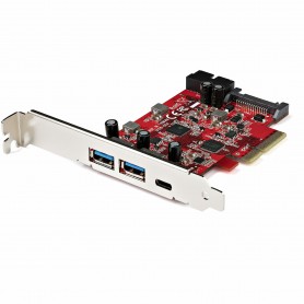 StarTech.com Scheda PCIe a 5 porte USB - Scheda PCIe USB 3.1 Gen 2 10Gbps con 1x USB-C e 2x USB-A - 1x 2 porte IDC (espansione i
