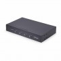 StarTech.com Switch KM a 4 porte con commutazione del mouse, switcher USB per tastiera/mouse, audio 3,5 mm/USB, Condivisione per