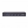 StarTech.com Switch KM a 4 porte con commutazione del mouse, switcher USB per tastiera/mouse, audio 3,5 mm/USB, Condivisione per