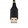 StarTech.com Cavo da USB a seriale da 3 m, ritenzione COM, viti/dadi intercambiabili, adattatore USB-A a DB9 RS232, IC FTDI, pro