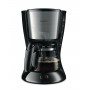 Philips Daily Collection Macchina per caffè nera /metallo con caraffa in vetro (HD7462/20)