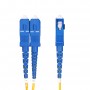 StarTech.com Cavo in fibra ottica duplex monomodale OS2 da LC a SC (UPC) da 2 m, 9/125µm, 100G, Insensibile alla piegatura, Bas