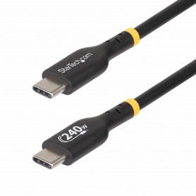 StarTech.com Cavo di Ricarica USB-C da 1m, cavo USB-C certificato USB-IF, 240W PD EPR, cavo trasferimento dati USB 2.0 Tipo-C pe