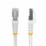 StarTech.com Cavo Ethernet CAT8 bianco da 50cm, RJ45 Snagless, 25G/40G, 2000MHz, 100W PoE++, S/FTP, cavo lan in rame puro 26AWG,