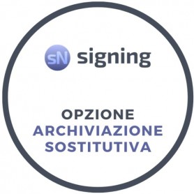 SIGNING OPZIONE ARCH.SOSTITUTIVA
