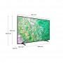 Samsung TV Crystal UHD 4K 75” UE75DU8070UXZT Smart TV Wi-Fi Black 2024, Processore Crystal 4K, 4K Upscaling, AirSlim Design, O