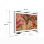 Samsung TV QLED 4K 65” QE65LS03DAUXZT Smart TV Wi-Fi Black 2024, Matte Display, Processore Quantum 4K, Modern Frame Design, Do