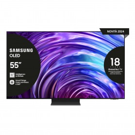 Samsung TV OLED 4K 55" QE55S95DATXZT Smart TV Wi-Fi Graphite Black 2024, Processore NQ4 AI GEN2, OLED Glare Free, Infinity One D