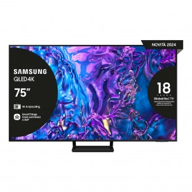 Samsung Q70D TV QLED 4K 75” QE75Q70DATXZT Smart TV Wi-Fi Black 2024, Quantum Processor 4K, 4K AI Upscaling, AirSlim Design, OT