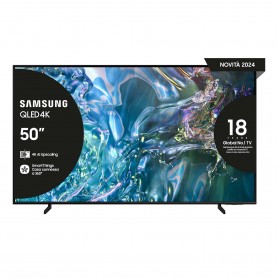 Samsung Q60D TV QLED 4K 50” QE50Q60DAUXZT Smart TV Wi-Fi Titan Gray 2024, Quantum Processor Lite 4K, 4K Upscaling, AirSlim Des