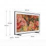 Samsung TV QLED 4K 43” QE43LS03DAUXZT Smart TV Wi-Fi Black 2024, Matte Display, Processore Quantum 4K, Modern Frame Design, OT