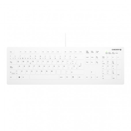 CHERRY AK-C8112 tastiera Medico USB QWERTY Spagnolo Bianco