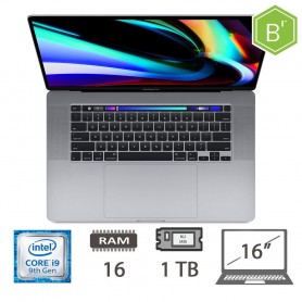 MBP 16 T.BAR(2019)I9-9880H/16/1TB/SG/2Y - B