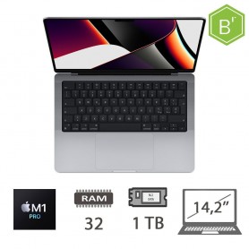 MBP 14,2 (2021)M1-PRO/10C/32/1TB/16C GPU/SG/2Y - B