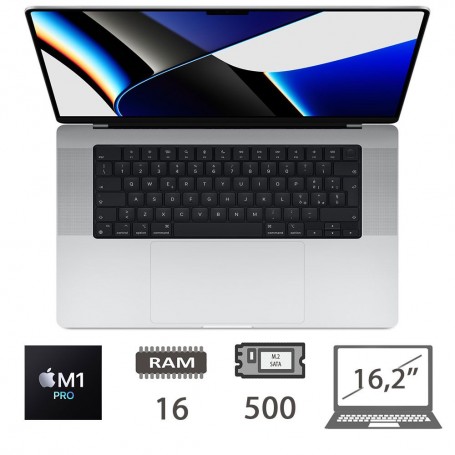 MBP 16,2 (2021)M1 PRO-10C/16/512/16C GPU/SLV/2Y