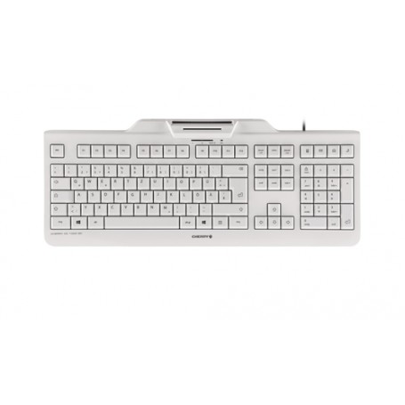 CHERRY KC 1000 SC tastiera Ufficio USB QWERTZ Tedesco Grigio