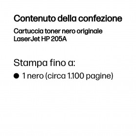 HP Cartuccia toner nero originale LaserJet 205A (CF530A)