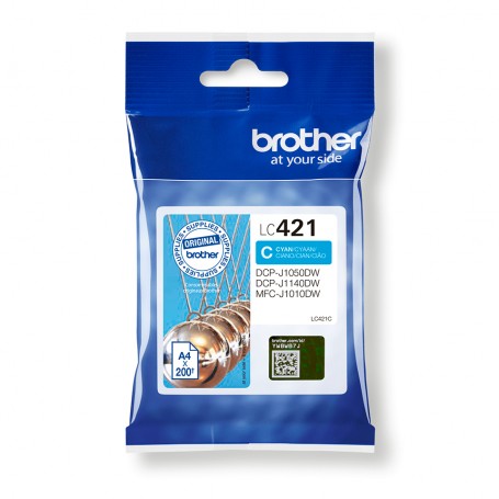 Brother LC-421C cartuccia d'inchiostro 1 pz Originale Ciano (LC421C)