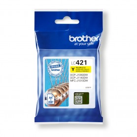 Brother LC-421Y cartuccia d'inchiostro 1 pz Originale Giallo (LC421Y)
