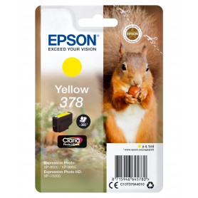 Epson Squirrel Singlepack Yellow 378 Claria Photo HD Ink (C13T37844010)