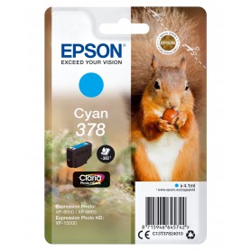 Epson Squirrel Singlepack Cyan 378 Claria Photo HD Ink (C13T37824010)