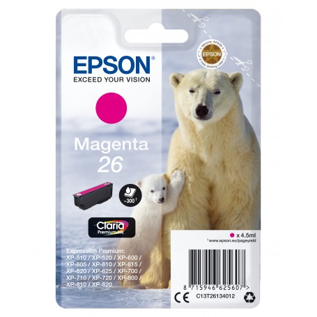 Epson Polar bear Cartuccia Magenta (C13T26134012)