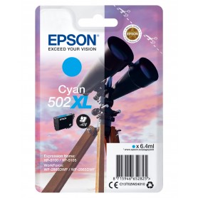 Epson Singlepack Cyan 502XL Ink (C13T02W24010)