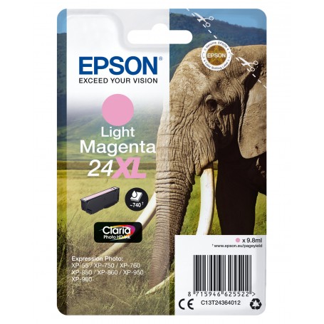 Epson Elephant Cartuccia Magenta chiaro XL (C13T24364012)