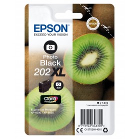 Epson Kiwi Singlepack Photo Black 202XL Claria Premium Ink (C13T02H14010)