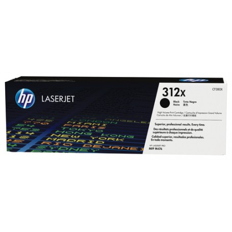 HP Cartuccia toner nero originale ad alta capacità LaserJet 312X (CF380X)