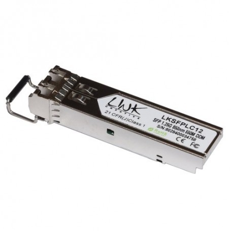 MODULO MINIGBIC (SFP) MULTIMODE LC DUPLEX 1000Base-SX, 850nm 1,25 GBPS 550 MT CON DDM