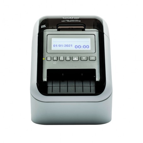 Brother QL-820NWBVMXX1 stampante per etichette (CD) Termica diretta A colori 300 x 600 DPI 176 mm/s Con cavo e senza cavo Colleg