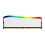 Kingston Technology FURY Beast 16GB 3600MT/s DDR4 CL18 DIMM bianco RGB SE