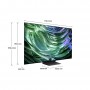 Samsung TV OLED 4K 77” QE77S90DAEXZT Smart TV Wi-Fi Graphite Black 2024, Processore NQ4 AI GEN2, Self-illuminating pixels, Las