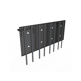 DEZCTOP DESK PANNELLI KIT 4 PEZZI PER SCRIVANIA 160 NERO E NOCE AC-BFTDB4X-