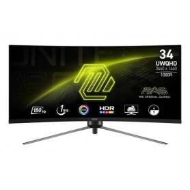 MSI MAG 345CQR Monitor PC 86,4 cm (34") 3440 x 1440 Pixel UltraWide Dual Quad HD Nero