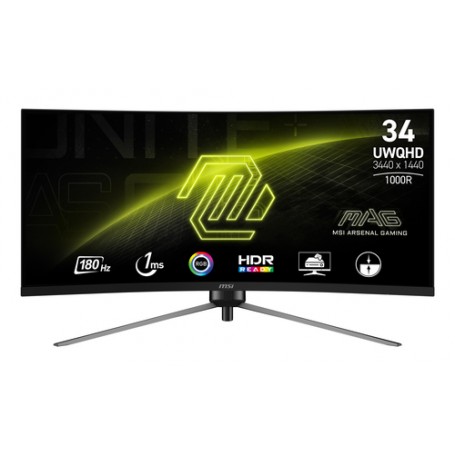 MSI MAG 345CQR Monitor PC 86,4 cm (34") 3440 x 1440 Pixel UltraWide Dual Quad HD Nero
